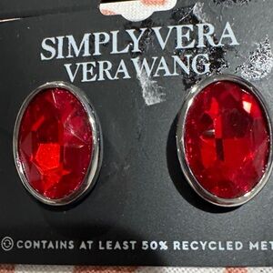 Simply Vera Vera Wang Red Gemstone Earrings